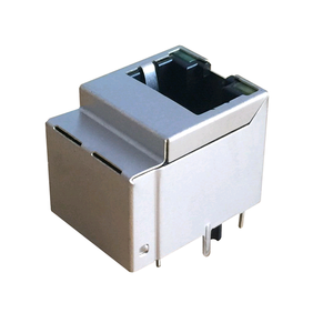 Supply foremost Type <span class=keywords><strong>10</strong></span>/100Base-T Magnetic Vertical DIP RJ45 connector with 180 grees - Product Image 5