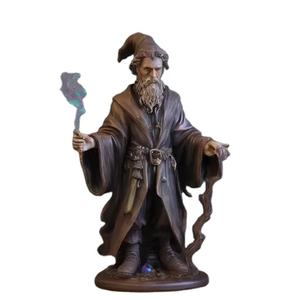 レジンウィザードの置物/像/彫刻、ホーム & ガーデンデコレーション用のカスタムポリレジンガールの置物 - Product Image 1