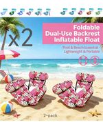 Flotteurs gonflables en PVC pour adultes, chaises longues flottantes - Idéal pour les fêtes estivales, la plage, le lac et le plaisir aquatique