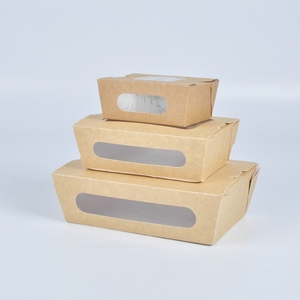 Mới thân thiện với môi Takeaway giấy bao bì dùng một lần Kraft Sushi hộp với vật liệu tái chế cho đường khoai tây chiên thực phẩm đóng hộp - Product Image 6