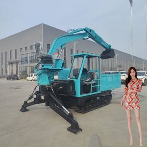 Fullwin FY800 Maquinaria de movimiento de tierras Crawler Mini Dumper Camiones de dirección deslizante hidráulica para la venta - Product Image 5