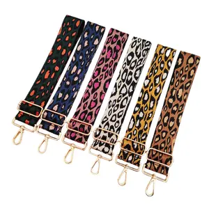 35 couleurs Nouveau jacquard léopard sac à main sangle 5 cm de large bandoulière épaule réduction de charge sangles
