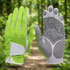 Gants de golf en cuir véritable respirants toutes saisons à doigts complets, anti-UV, unisexe, pour main gauche ou droite, avec fermeture à boucle pour le cyclisme - Product Image 3