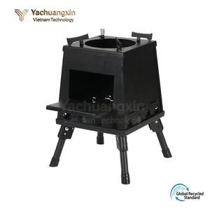Portable Stainless Steel Wood Burning <b>Stove</b> for Camping Outdoor Use Foldable One-Piece Design All Seasons - Product Image 2