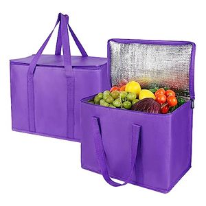 Sac isotherme personnalisé épaissi à isolation thermique pour panneau solaire, avec poignée, en feuille d'aluminium, 35L, pour pique-nique, voyage, magasin, porte-bouteille alimentaire - Product Image 3