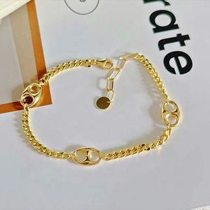 Xinfly Venta al por mayor Pulsera de oro puro de 18k Au750 con dije de nariz de cerdo, estilo personalizado italiano, para mejores amigos, elegante, empeñable, joyería fina - Product Image 2
