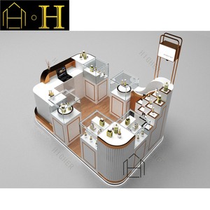 Hiện đại Mall Nước hoa hiển thị kiosk Thiết kế kính Nước hoa hiển thị tủ Nước hoa kiosk để bán - Product Image 5