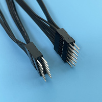 Kabel Harness Kustom Dua Baris Betina Jantan 2.54mm Pitch DuPont Plug Breadboard 24AWG Tembaga Berlapis Timah Selubung PVC untuk Peralatan Rumah Tangga