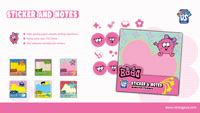 Ensemble de notes autocollantes en papier Strange Us Monster 4*4 + 1 autocollant décoratif pour scrapbooking et journalisation |   Recruter des Agents Exclusifs Mondiaux