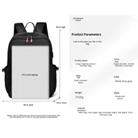 Mochila Multifuncional de Gran Capacidad, Nueva, Informal, Minimalista, Impermeable, Unisex, para Estudiantes y Negocios, con Posibilidad de Imprimir Logotipo