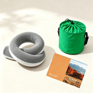 Coussin de voyage ergonomique réglable M Wholesale avec housse amovible et lavable, idéal pour l'avion, avec sac de rangement - Product Image 4
