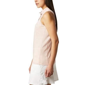 <span class=keywords><strong>Polo</strong></span> de golf <span class=keywords><strong>sans</strong></span> manches pour femmes en piqué de coton 100% personnalisé <span class=keywords><strong>Polo</strong></span> rose en tricot <span class=keywords><strong>sans</strong></span> manches pour femmes - Product Image 2