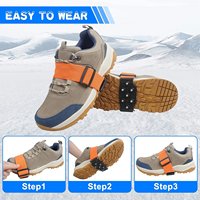 Crampons antidérapants de haute qualité pour glace et neige, pointes de traction pour chaussures de neige