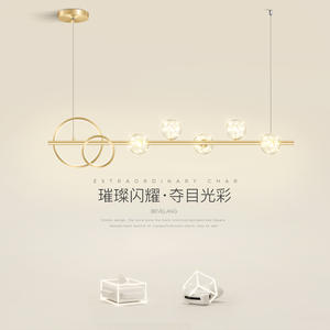 Lámpara Colgante Moderna Minimalista Estilo Noche Estrellada, Iluminación de Lujo para Restaurante, Recepción, Bar, Iluminación Nórdica, Lámpara de Araña - Product Image 6