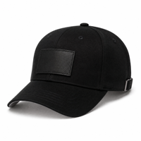 Casquette de golf à séchage rapide avec patch en cuir, en coton épais, calotte structurée, couleur personnalisée pour la mode streetwear