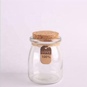 Botol Minuman Susu Grosir 150ml, Stoples Puding Kaca, Cangkir Puding Yogurt 5oz Dengan Tutup Gabus - Product Image 4