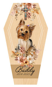Modern Custom Printed Wooden Pet Coffin Cremation <strong>Urn</strong> New Product for Small Animals-for <strong>Cats</strong> Dogs Birds Funerals - Product Image 3
