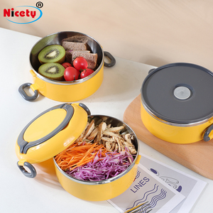 Scatola da pranzo tiffin in acciaio inossidabile colorato thermos impilabile lunch box porta porta-pranzo tiffin carrier - Product Image 4