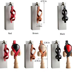 Porta <span class=keywords><strong>Kendama</strong></span> in Pelle PU con Logo Personalizzato, Cinturino per <span class=keywords><strong>Kendama</strong></span> dal Design Intrecciato, Accessorio Portatile per <span class=keywords><strong>Kendama</strong></span> per Sport all'Aperto - Product Image 1