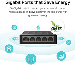 Ls1005g 5-Port 1000Mbps Máy tính để bàn mạng chuyển đổi với RJ45 SFP sợi cổng và PoE chức năng <span class=keywords><strong>10</strong></span>/100/1000Mbps - Product Image 3
