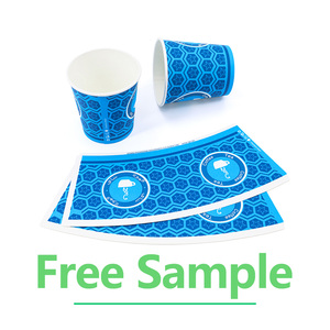 Sun Brand Vaso de papel sin plástico Fan Vaso de papel Materia prima - Product Image 2