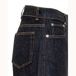 Dark Wash algodón Denim Y2K Punk Vintage contraste costura lateral utilidad bolsillo Unisex Plaid doble rodilla pierna ancha carpintero Jeans - Product Image 5