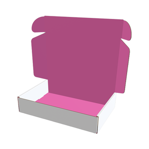 Thấp moq sóng có thể tái chế logo màu hồng giấy vận chuyển hộp không thấm nước nhỏ quà tặng doanh nghiệp bao bì cho giày quần áo cho - Product Image 3