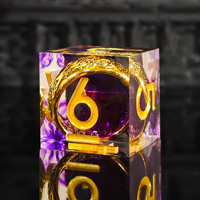 Jeu de dés à thème DND personnalisé, couleur violette, Dungeons & Dragons, jeu de dés polyédriques TPRG, jeu de dés en résine polyédriques, jeu de dés de jeu de société DND