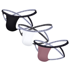 2026 Gran Venta <span class=keywords><strong>ORLVS</strong></span> Tanga para Hombre con Diseño de Cuatro Tiras Cruzadas en la Espalda, Sexy, Ajustado, Levanta Cadera, Ropa Interior Modal con Espalda en T - Product Image 5