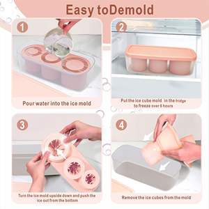 Bac à glaçons pour gobelets Stanley/Yeti/Simple Modern de 40 oz, bac à glaçons en silicone pour gobelets avec bac et couvercle - Product Image 3