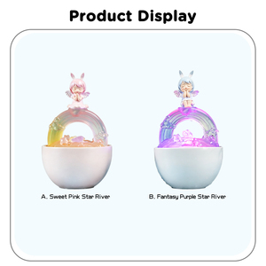 Neue Annie Baby Bunte Wolken Energie-Wasserfluss-Figur Harz-Tischbrunnen Ornament Dekoration für Zuhause - Product Image 6