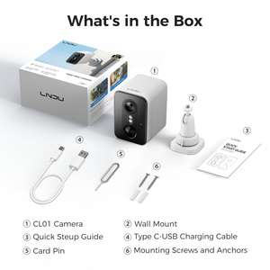 LNDU CL01 4K WiFi Security Camera With Infrared <b>Night</b> <b>Vision</b> PIR Sensor For Surveillance Systems - Product Image 3