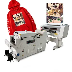 Impresora digital DTF de bajo costo, 30cm A3 60 cm, la mejor impresora DTF, máquina de impresión de camisetas de tela de película PET con 2 cabezales I3200