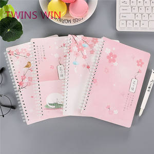 The America Best Selling School Stationery Wholesale Free Sample <strong>Pretty</strong> Flower Printed Eco Recycled Sprial <strong>Notebook</strong> for Gift1754 - Product Image 4