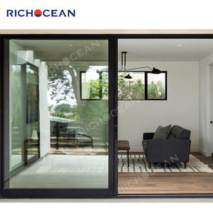 RICHOCEAN Büyük Darbeye Dayanıklı Alüminyum Sürgülü Kapı Temperli Cam Ses Geçirmez Sürgülü Kapılar Ev İçin - Product Image 5
