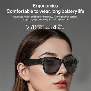 Occhiali Smart AI Yesido IO42 Impermeabili IP67 con Fotocamera HD, Supporto Multilingue, Cancellazione del Rumore con Doppio Microfono, Ergonomici - Product Image 6