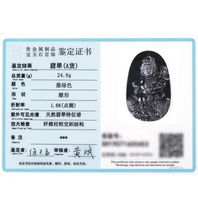 Pendentif en jadéite noire naturelle authentique de qualité A, 12 Saints patronnes du zodiaque chinois, breloques de collier en jade pour hommes et femmes - Product Image 6