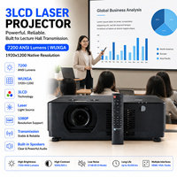 Projecteur laser 3LCD 7200 lumens ANSI Wuxga haute luminosité pour la présentation en salle de formation d'entreprise
