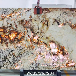 Ydstone sang trọng patagonia màu xanh lá cây gạch đánh bóng đá tự nhiên phiến phẳng tương tự như đá Granite thiết kế bằng đá cẩm thạch - Product Image 2