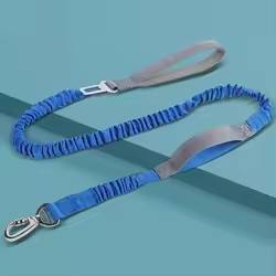 Wholesale Nylon <b>Dog</b> Leash Comfortable Padded Handle Elastic Bungee Safety Lock for Car Seat Multifunctional Reflective Print - Product Image 2