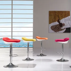 싼 새로운 디자인 포도 수확 새로운 PA 유리 섬유 가죽 대중음식점 고도 조정가능한 높은 의자 회전대 바 발판