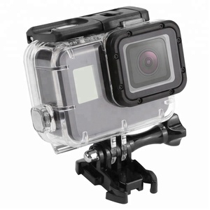 Boîtier étanche 45M pour caméra <span class=keywords><strong>GoPro</strong></span> <span class=keywords><strong>Hero</strong></span> <span class=keywords><strong>5</strong></span>/6/7 Black, support de plongée avec accessoires en plastique - Product Image 4