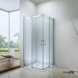 EX-803A Italien Moderne 2 Faces 8mm Cabine <span class=keywords><strong>De</strong></span> <span class=keywords><strong>Douche</strong></span> Sans <span class=keywords><strong>Plateau</strong></span> - Product Image 1