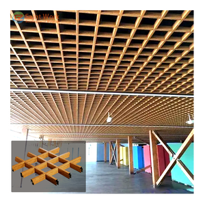 Mở di động nhôm lưới Trần Pop văn phòng hiện đại trần thiết kế Treo Kim Loại Trần Bảng điều khiển xây dựng vật liệu trang trí - Product Image 1