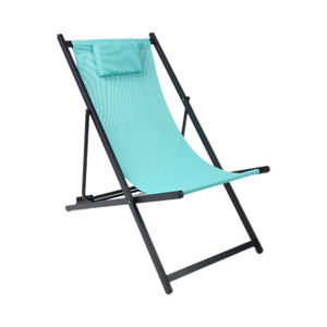 Piscine Extérieure Jardin Soleil Métal Aluminium <span class=keywords><strong>Pliable</strong></span> <span class=keywords><strong>Pliable</strong></span> Sling Adulte Plage Transats Chaises Longues avec Oreiller - Product Image 1