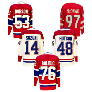 2025 नई शीर्ष सिलाई हॉकी जर्सी मोनट्रेल 13 कॉफील्ड 14 सुज़ुकी 20 स्ल्फकोवस्की 48 हॉसन 72 xhkaj 76 बोल्ट 93 डेमिदोव - Product Image 4