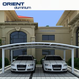 โรงจอดรถสำเร็จรูปขนาด 6x3 เมตร หรูหรา แบบ 2 เสา กันน้ำ พร้อมประตูอลูมิเนียมแบบญี่ปุ่น หลังคาทรงลาดเอียงเดี่ยว - Product Image 3