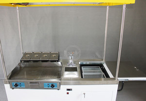 Chariot à hot-dogs d'extérieur, <span class=keywords><strong>vélo</strong></span> cargo, chariot alimentaire mobile de dernière génération, tricycle électrique multifonctionnel - Product Image 2