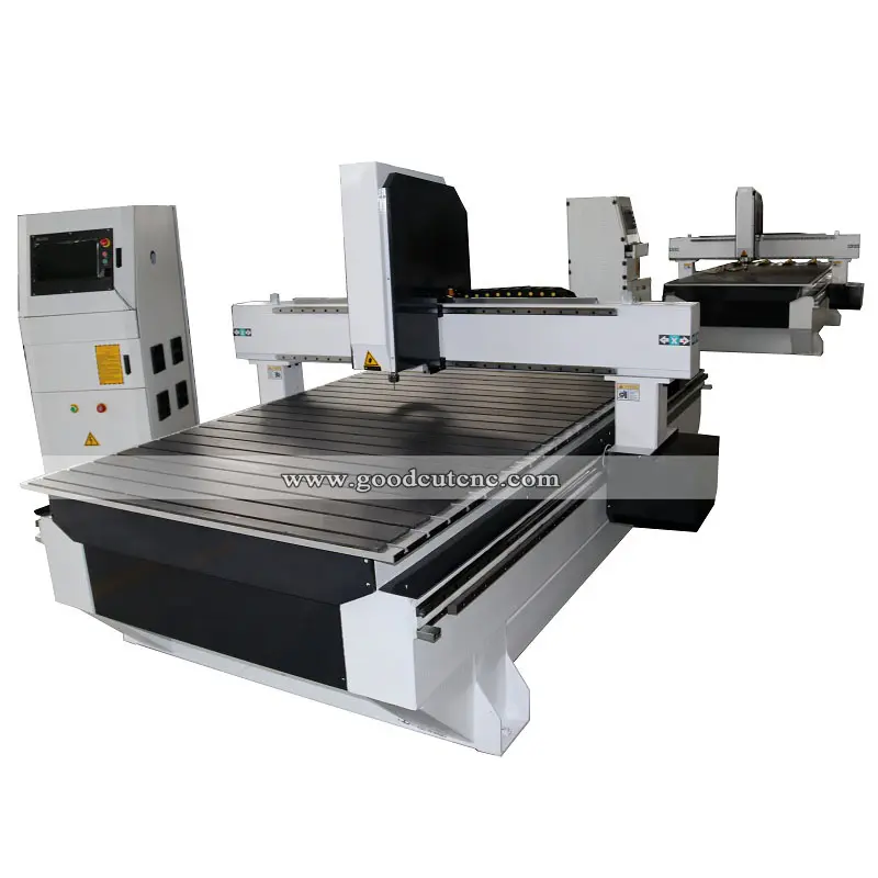 Jinan Fabriek 3D Cnc Router Houtsnijwerk Machine 1325 1530 Met Zware Bed Voor Kabinet