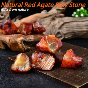 Piedra de Ágata Roja Natural al por Mayor, Cristal Irregular para Decoración del Hogar, Regalo Único para Colección - Product Image 3